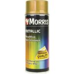 Σπρέι μεταλλιζέ βερνικόχρωμα χρυσό Morris 400ml 28546