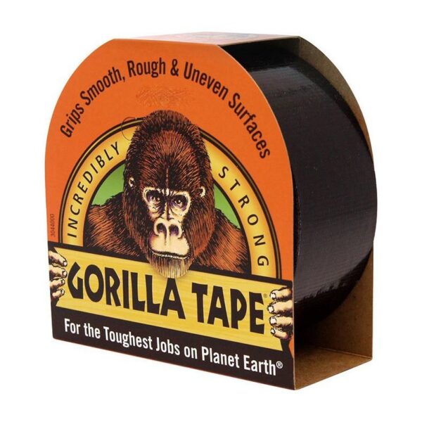 Gorilla 3044001 πανίσχυρη αδιάβροχη υφασμάτινη ταινία μαύρη 11m X 48mm - Image 1