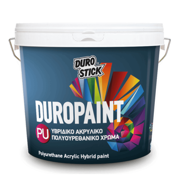 DUROPAINT-PU Υβριδικό ακρυλικό πολυουρεθανικό χρώμα κατά της υγρασίας λευκό 10lt - Image 1