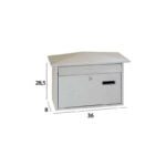 Γραμματοκιβώτιο Ασημί Ματ TX-528