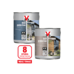 V33 Βερνίκι Woodstain Anti-Uv High Protection 8 χρόνια άχρωμο σατινέ (750ml)