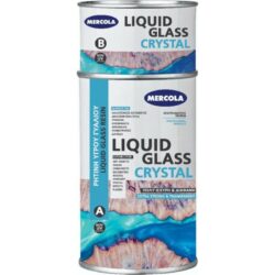 Mercola Liquid Glass Crystal Uv Resistance ρητίνη υγρού γυαλιού 2 συστατικών 1kg