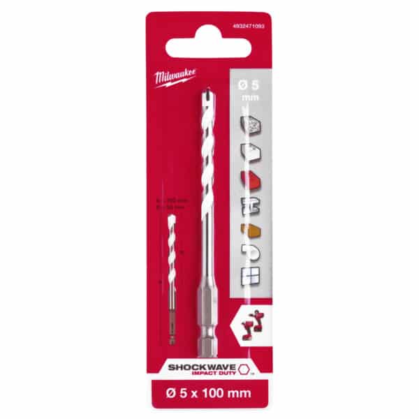 Milwaukee τρυπάνι πολλαπλών υλικών 5x100mm 4932471093
