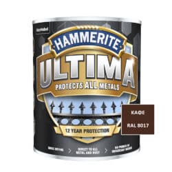 Hammerite Ultima χρώμα νερού κατευθείαν στη σκουριά γυαλιστερό μαύρο RAL 9005 750ml