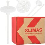 Klimas LTX10 – Πλαστικά Ούπα με Πλαστική Καρφίδα 120mm – 46113 (200 τμχ)