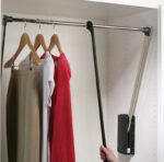 FF Group Ασανσέρ Ντουλάπας Μαύρο – Νίκελ 83-115cm 12kg 37092