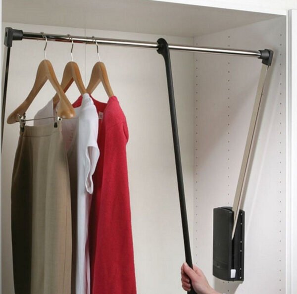 FF Group Ασανσέρ Ντουλάπας Μαύρο – Νίκελ 83-115cm 12kg 37092