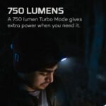 Nebo Einstein 750 Φακός Κεφαλής Αδιάβροχος 750 lumens NEB-HLP-0009-G