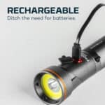 Nebo Franklin Pivot Επαναφορτιζόμενος Φακός Αδιάβροχος 300 lumens NEB-WLT-0023-G