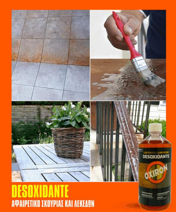 Καθαριστικό Σκουριάς & Αλάτων Desoxidante Oxiron 1LT - Image 2